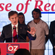 Republican U.S. Senate candidate Mehmet Oz greets supporters after the primary race resulted in an automatic re-count due to close results on May 17, 2022, in Newtown, Pennsylvania. Television personality Oz, endorsed by former President Donald Trump, finished in a virtual dead heat with former George W. Bush administration official Dave McCormick with 95 percent of the vote reported.
